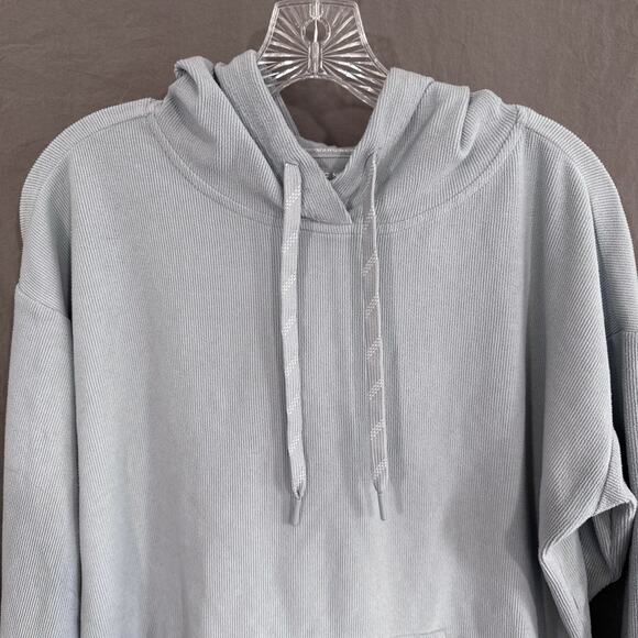 Marc New York Andrew Marc Serenity Blue Hoodie Pullover Sweatshirt‎ Size M - Picture 3 of 13